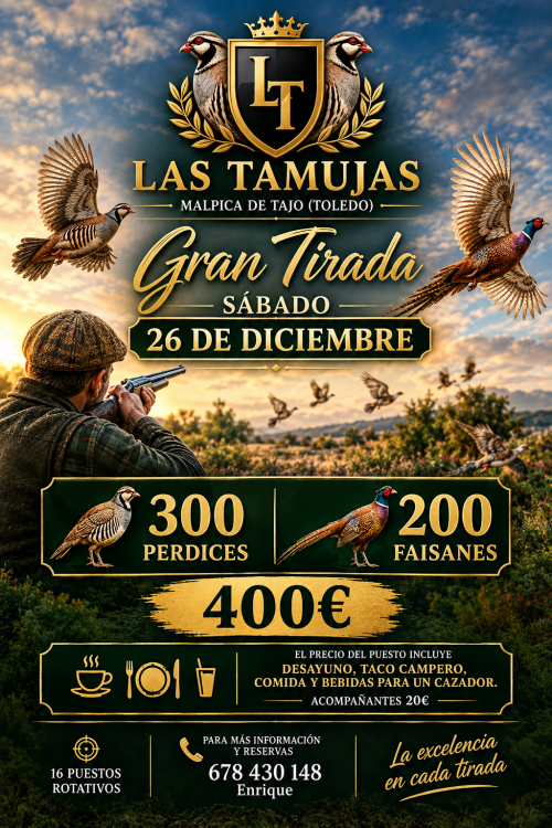 imagen de GRAN TIRADA DE PERDICES Y FAISANES EN TOLEDO