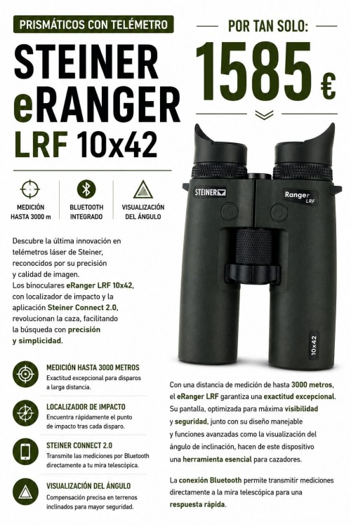 imagen de PRISMATICO STEINER eRANGER LRF 10x42.
