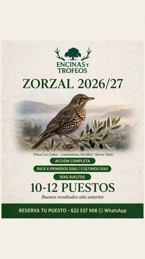 imagen de TARJETA PARA ZORZAL