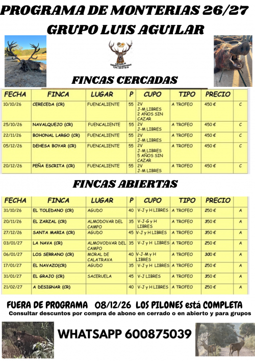 imagen de MONTERIAS Y RECECHOS GRUPO LUIS AGUILAR