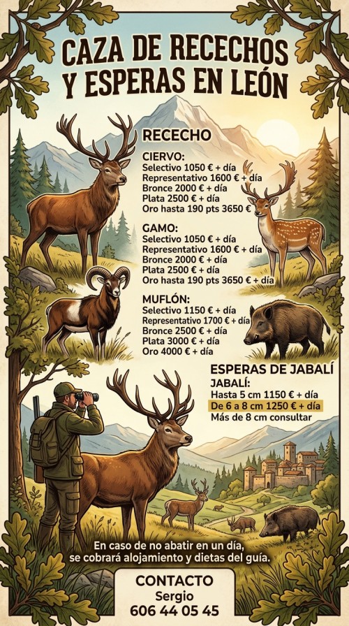 imagen de Recechos y esperas en Le&oacute;n finca cercada