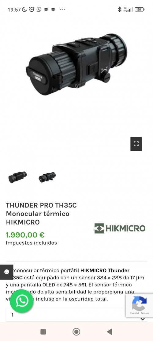 imagen de Hikmicro thunder TH35C 