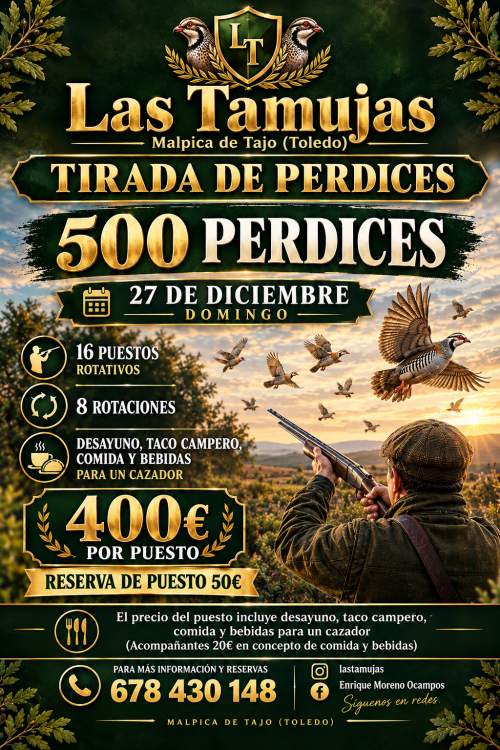 imagen de GRAN TIRADA DE PERDICES EN LAS TAMUJAS