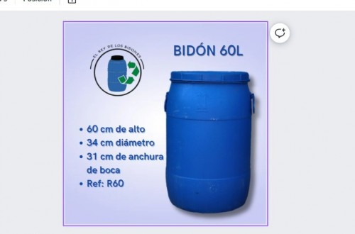 imagen de Bidones de 60 litros para bebederos 