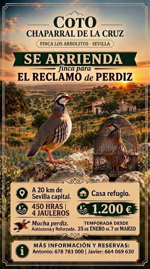 imagen de FINCA PARA 4 JAULEROS RECLAMO PERDIZ 